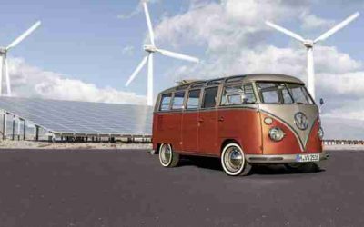 Volkswagen e-Bulli: furgoneta VW hippie y eléctrica