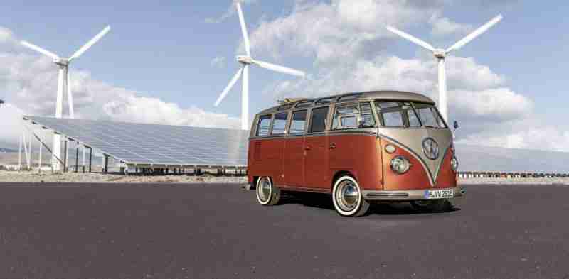 Volkswagen e-Bulli: furgoneta VW hippie y eléctrica