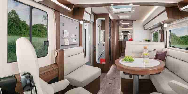 interior y acabados exclusivos de la Hymer clase B masterline