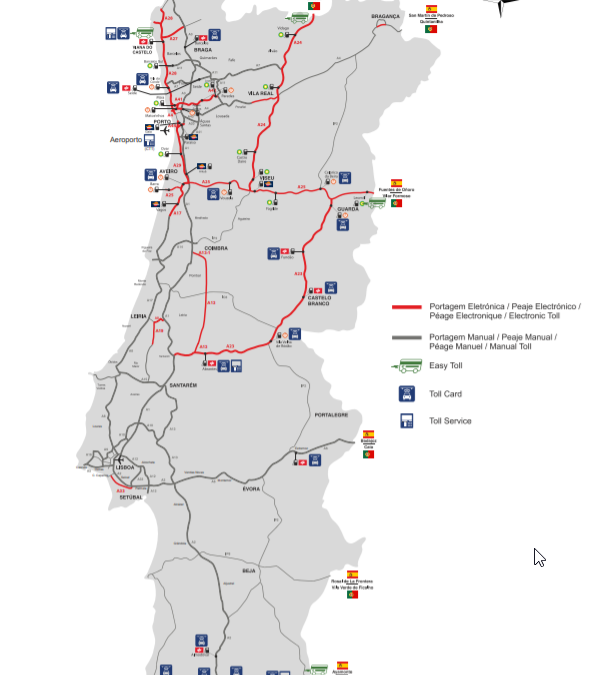 peajes de portugal tarifas y métodos de pago