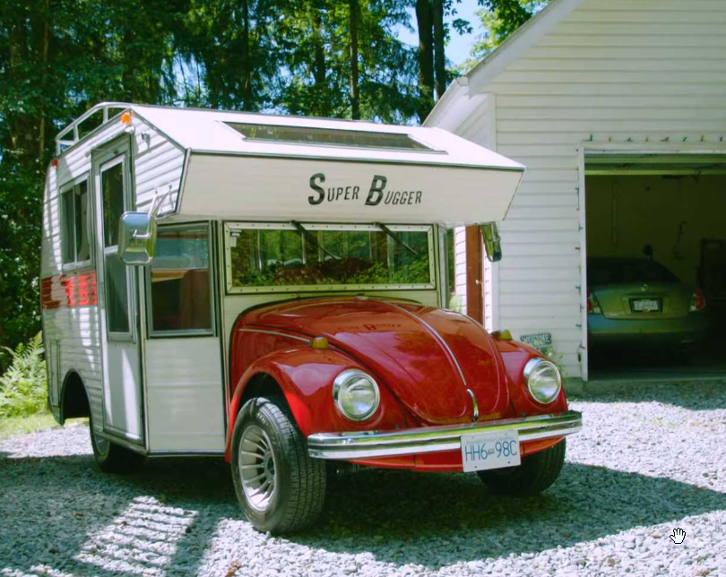 VW Beetle pick-up camper o un escarabajo convertido en Food Truck