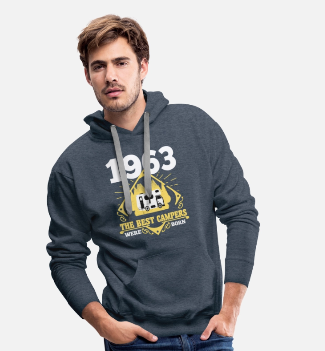 sudadera hombre 1963 the best campers were born