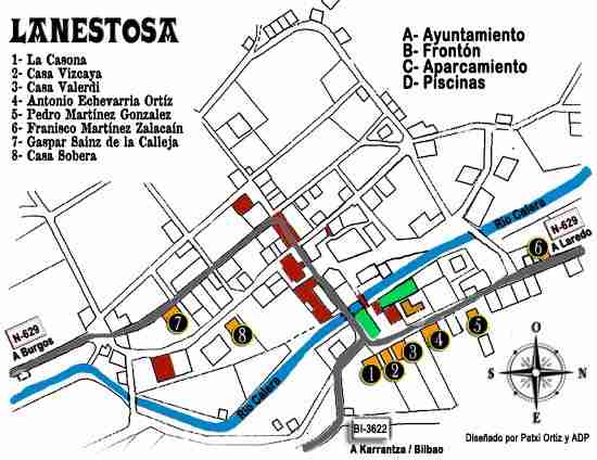 plano casas de indianos Lanestosa vizcaya