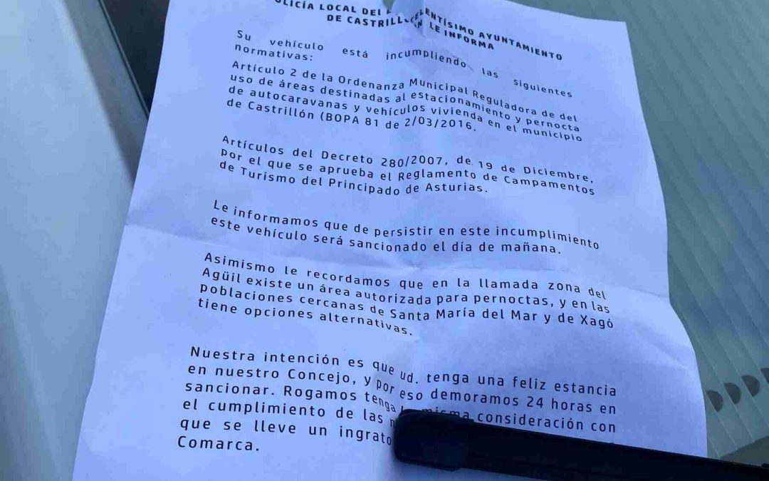 Falso aviso policial sorprende a los autocaravanistas de Salinas