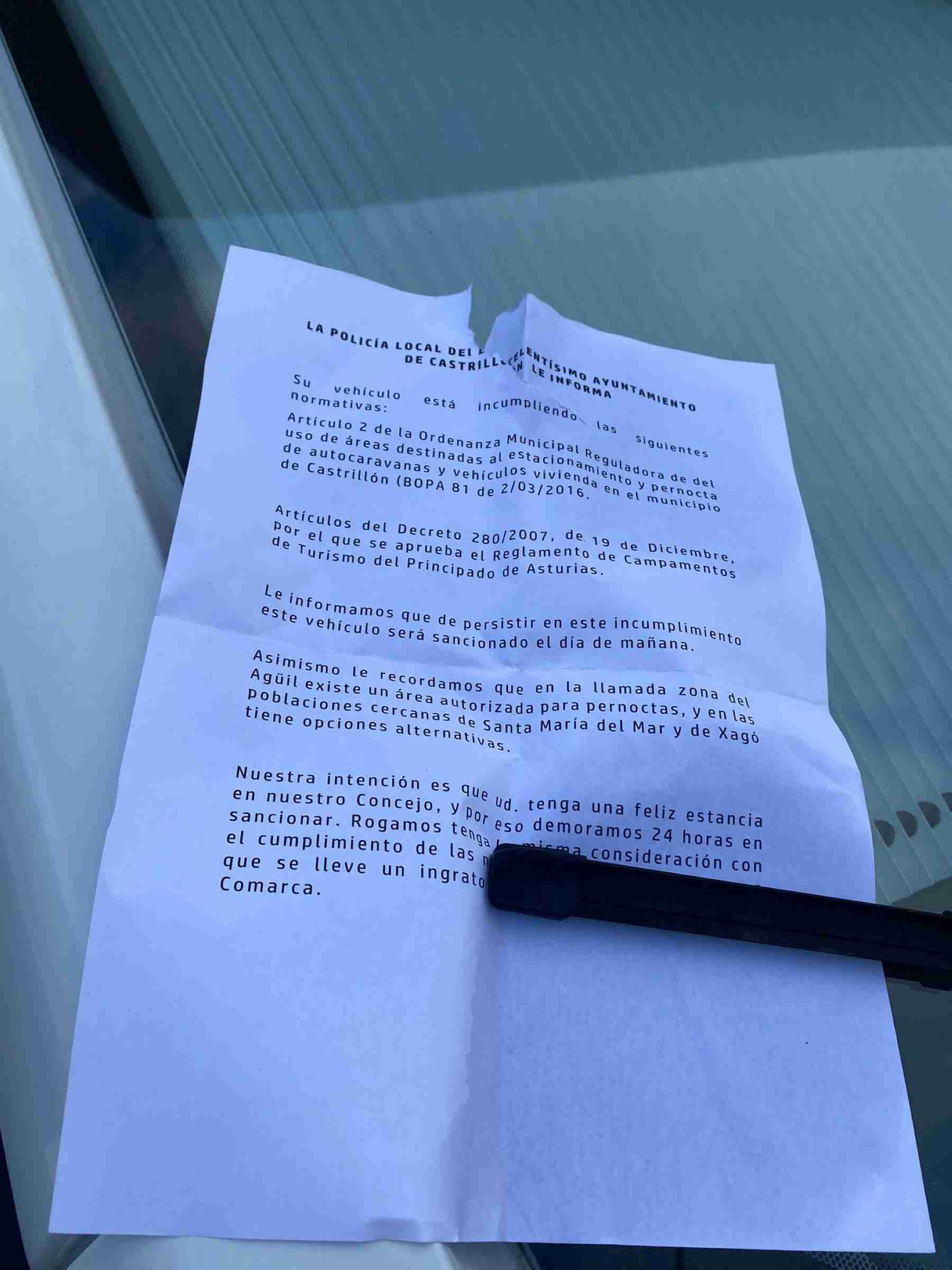 Falso aviso policial sorprende a los autocaravanistas de Salinas