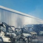 Caravanas quemadas BOMBEROS VOLUNTARIOS DE GÜÍMAR