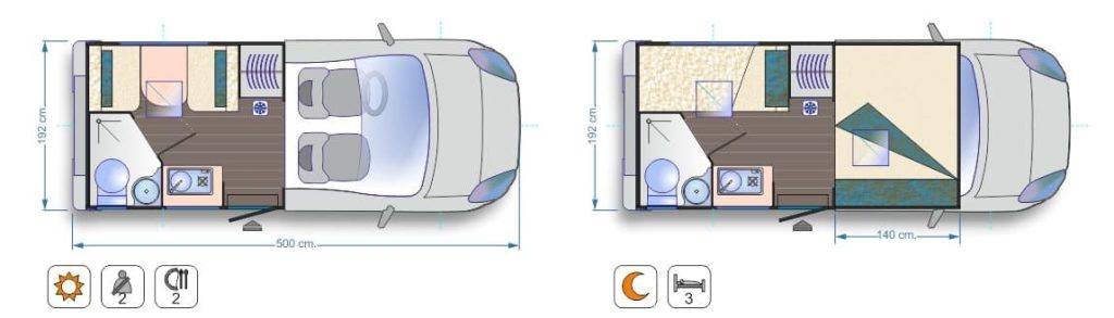 base de planta de una autocaravana bela trendy 1